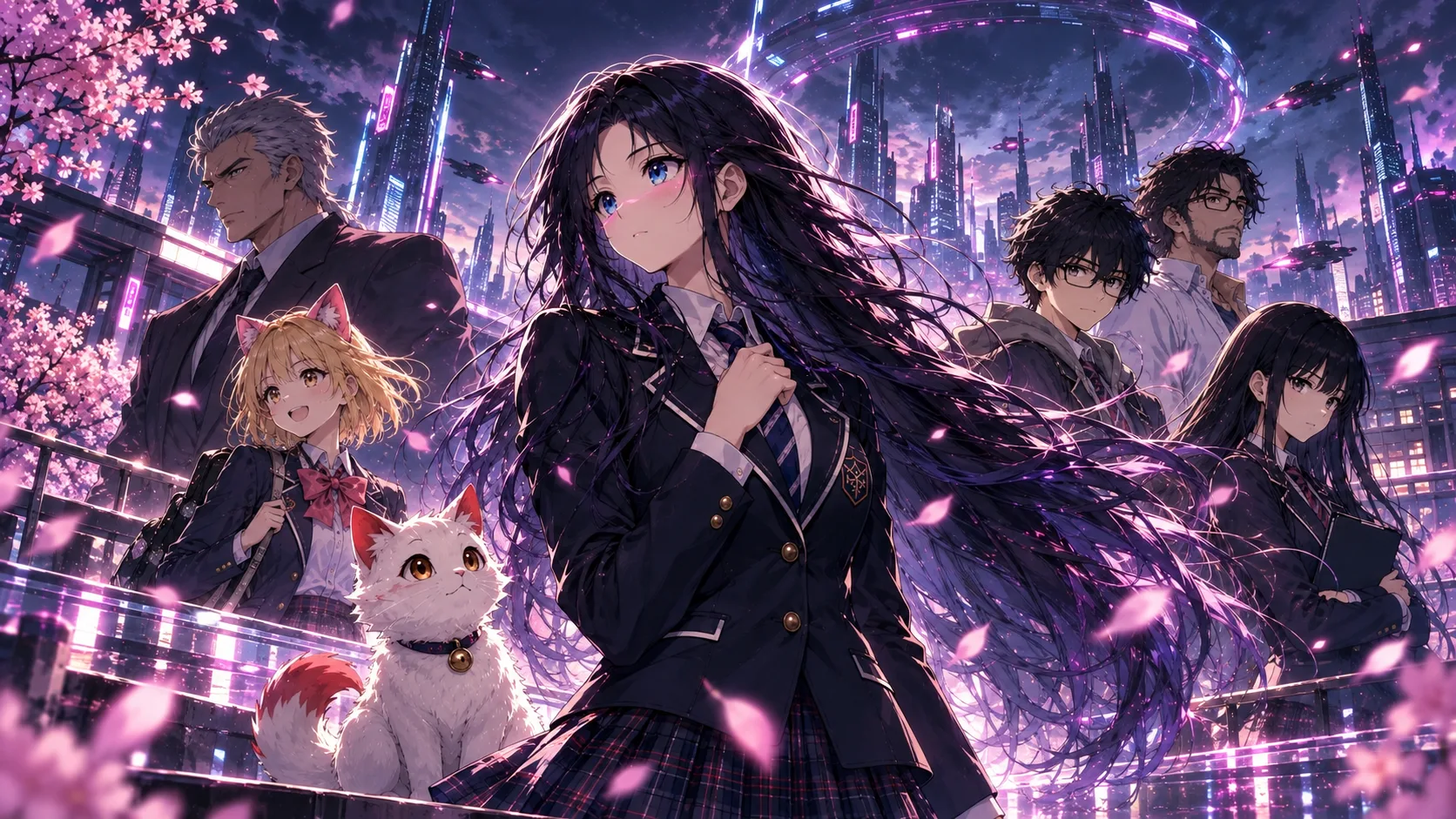 ANI e personagens de ANI: Singularidade em Neo-Land